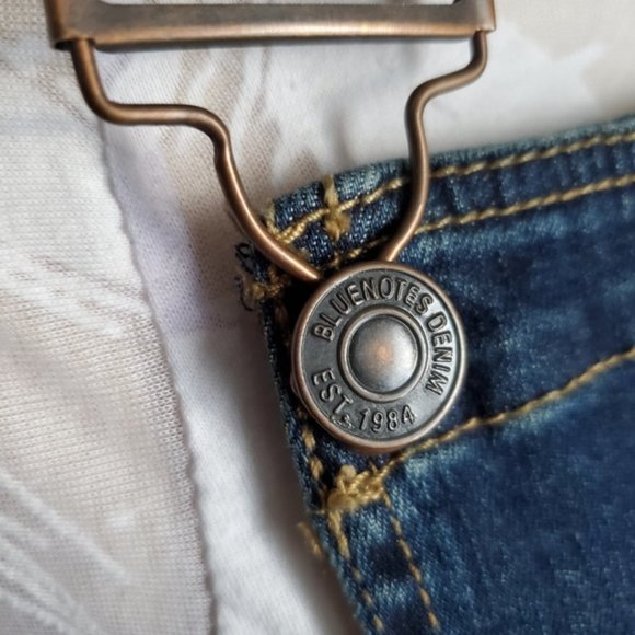 Bluenotes Blue Denim Overhall Dress Size Medium - Picture 5 of 8